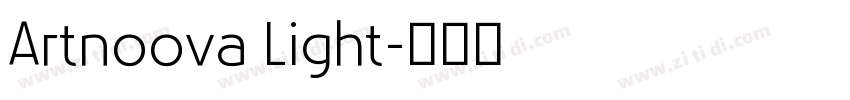 Artnoova Light字体转换